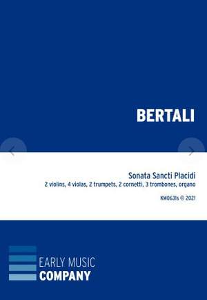 Bertali, A: Sonata Sancti Placidi