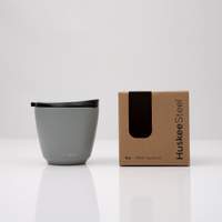 12x 6oz HuskeeSteel Cup & Lid - Slate