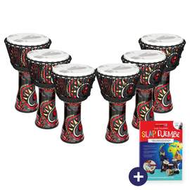 Percussion Plus Carnival Slap Djembe 6 x 7" pack - rope tuned