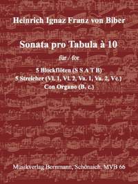 Biber, H I F: Sonata pro Tabula à 10