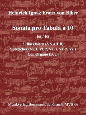 Biber, H I F: Sonata pro Tabula à 10