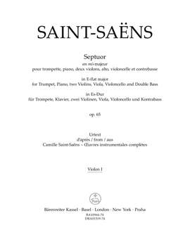 Saint-Saens, Camille: Septuor, op. 65