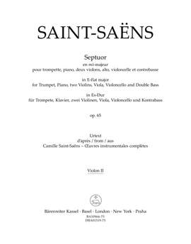 Saint-Saens, Camille: Septuor, op. 65
