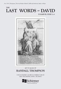 Randall Thompson: The Last Words of David