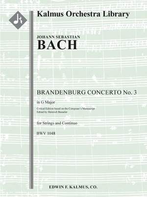Bach: Brandenburg Concerto No. 3 in G, BWV 1048 (critical edition)