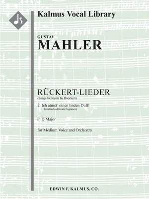 Mahler: Ich atmet' einen linden Duft!, medium voice (D, original key)