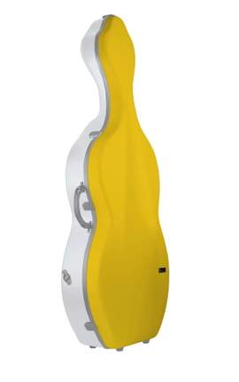 BAM Bonbon Hightech Cello Case With Wheels Yellow/White