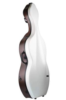 BAM Bonbon Hightech Cello Case With Wheels White/Brown