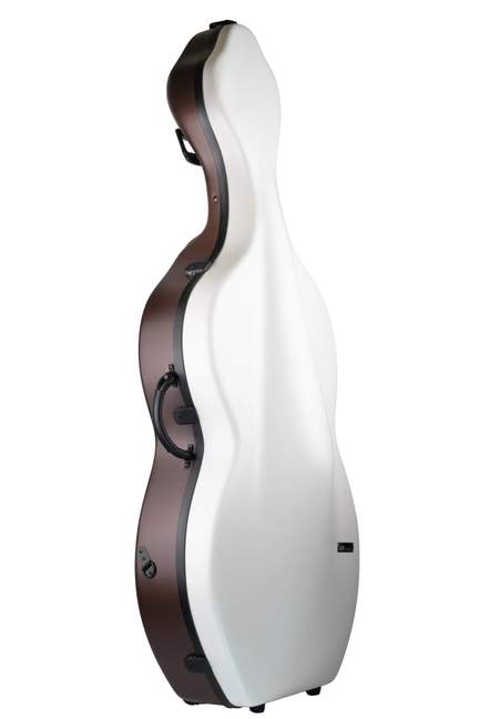BAM Bonbon Hightech Cello Case With Wheels White/Brown