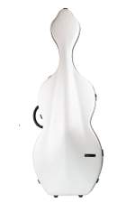 BAM Bonbon Hightech Cello Case With Wheels White/Brown Product Image