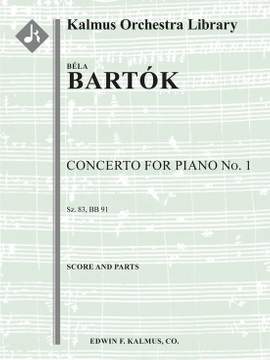 Bartok, Bela: Concerto for Piano No. 1, Sz.83 F/O SC