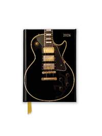 Black Gibson Guitar 2026 Luxury Pocket Diary Planner - Week to View