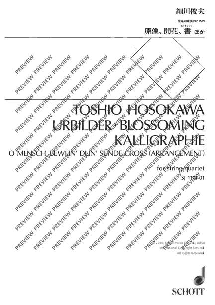 Hosokawa, Toshio: String Quartet "Urbilder"