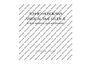 Hosokawa, Toshio: Vertical Time Study II
