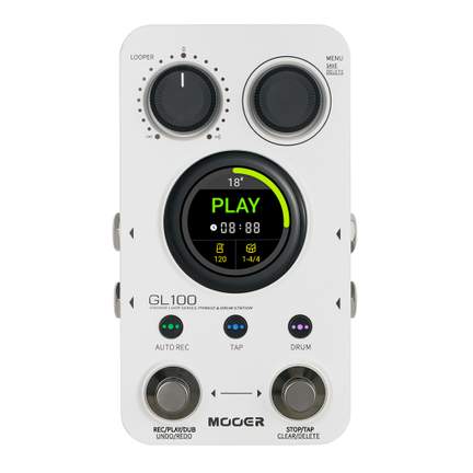 Mooer GL100 Groove Loop Phrase and Drum Station