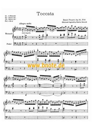 Fleuret, E A D: Toccata c-Moll C minor op. 10