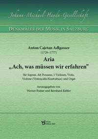 Adlgasser, A C: Ach, was müssen wir erfahren