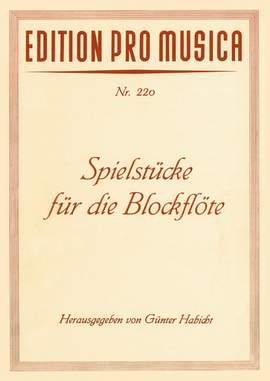 Spielstücke für die Blockflöte