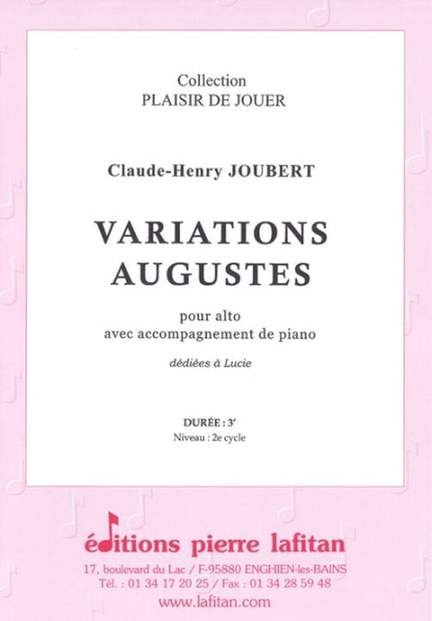 Claude-Henry Joubert: Variations Augustes