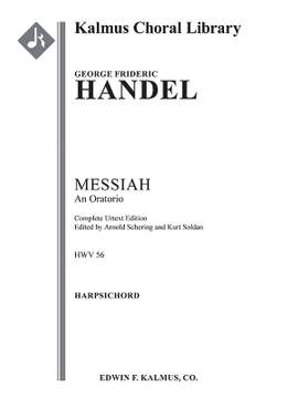Handel: Messiah Urtext (harpsichord part)