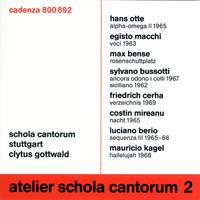 Atelier Schola Cantorum Vol. 2