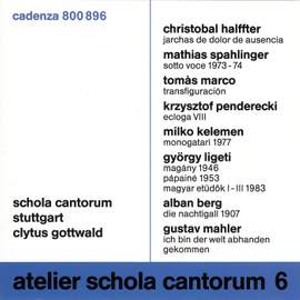 Atelier Schola Cantorum Vol. 6