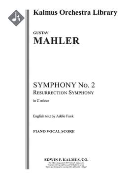 Mahler, Gustav: Symphony No. 2 in Cm (vocal sc)