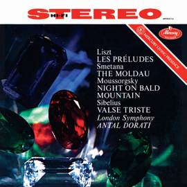 Smetana: Vltava (The Moldau); Mussorgsky: Night on the Bare Mountain; Liszt: Les Préludes; Sibelius: Valse triste