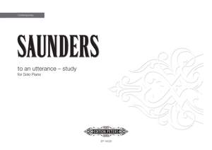 Rebecca Saunders: to an utterance - study