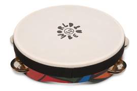 Latin Percussion Tambourine World Beat Single Row with Head LP7022