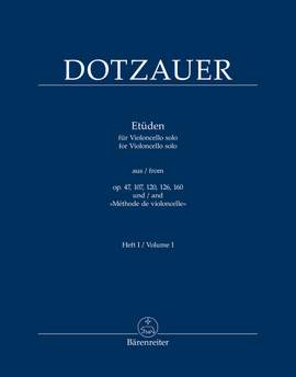Dotzauer, Justus J F: Etudes for Violoncello solo