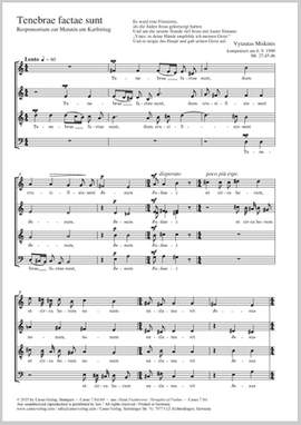 Miskinis, Vytautas: Tenebrae factae sunt