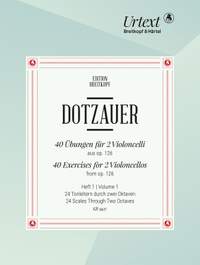 Dotzauer: 40 Übungen für 2 Violoncelli, op. 126 Volume 1