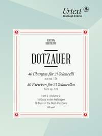 Dotzauer: 40 Übungen für 2 Violoncelli, op. 126 Volume 2