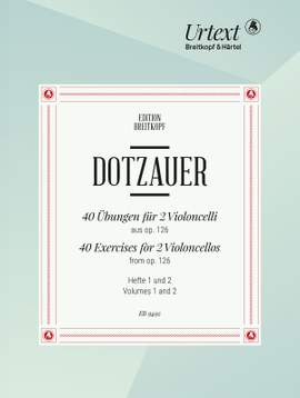 Dotzauer: 40 Übungen für 2 Violoncelli, op. 126 Vol. 1 & 2