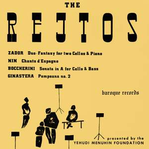 Zador: Duo-Fantasy For Two Cellos - Nin: Chants D'Espagne - Boccherini: Sonata In A Major - Ginastera: Pampeana No. 2