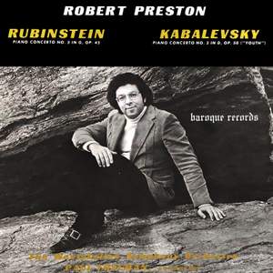 Rubinstein: Piano Concerto No. 3 In G Major, Op. 45 - Kabalevsky: Piano Concerto No. 3 In D Major, Op. 50 ('Youth')