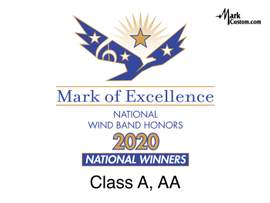 2020 National Winners: National Wind Band Honors Class A and AA