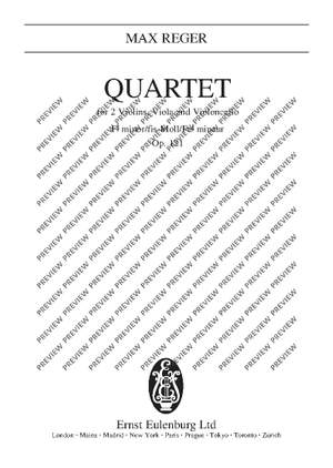 Reger, Max: String Quartet F# minor op. 121