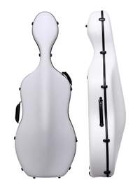 Young Pc Cello Case 4/4 White Weave With Wheels