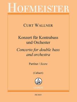 Wallner, C: Konzert für Kontrabass und Orchester