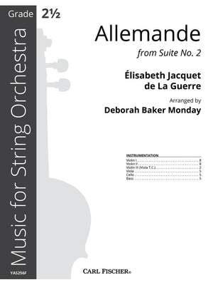 Jacquet de La Guerre, É: Allemande G major