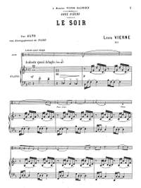 Vierne, Louis: Deux Pièces pour alto and accompagnement de piano