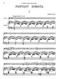Bax, Arnold: Fantasy Sonata for harp and viola