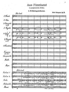 Palmgren, Selim: Aus Finnland op. 24, Vier symphonische Bilder