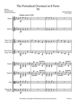 Stamitz, Johann: The Periodical Overture in 8 parts No. 11
