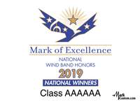 2019 Mark of Excellence: National Wind Band Honors Class AAAAAA