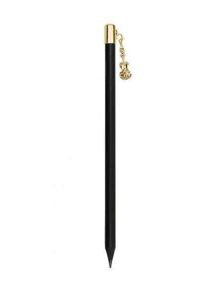 Pencil with violin charm gold