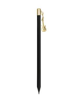 Pencil with e-guitar charm gold