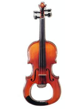 Bottle opener with magnet violin